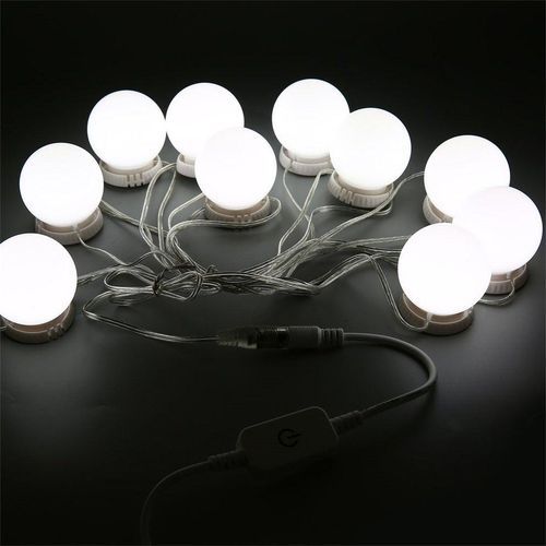 LALA Touch Mirror Vanity LED Light Bulbs Kit USB Charging Port Cosmetic Lights