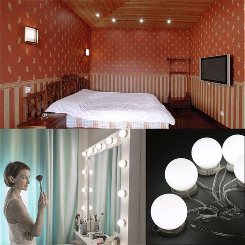 LALA Touch Mirror Vanity LED Light Bulbs Kit USB Charging Port Cosmetic Lights