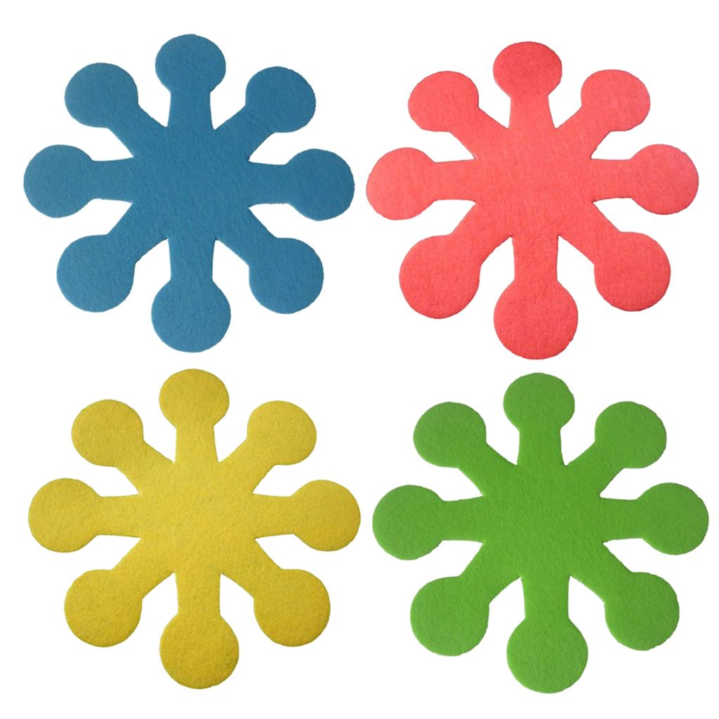 4 PCS Pot Holders  Heat Resistant  Insulation Pad Bowl Mat Coaster