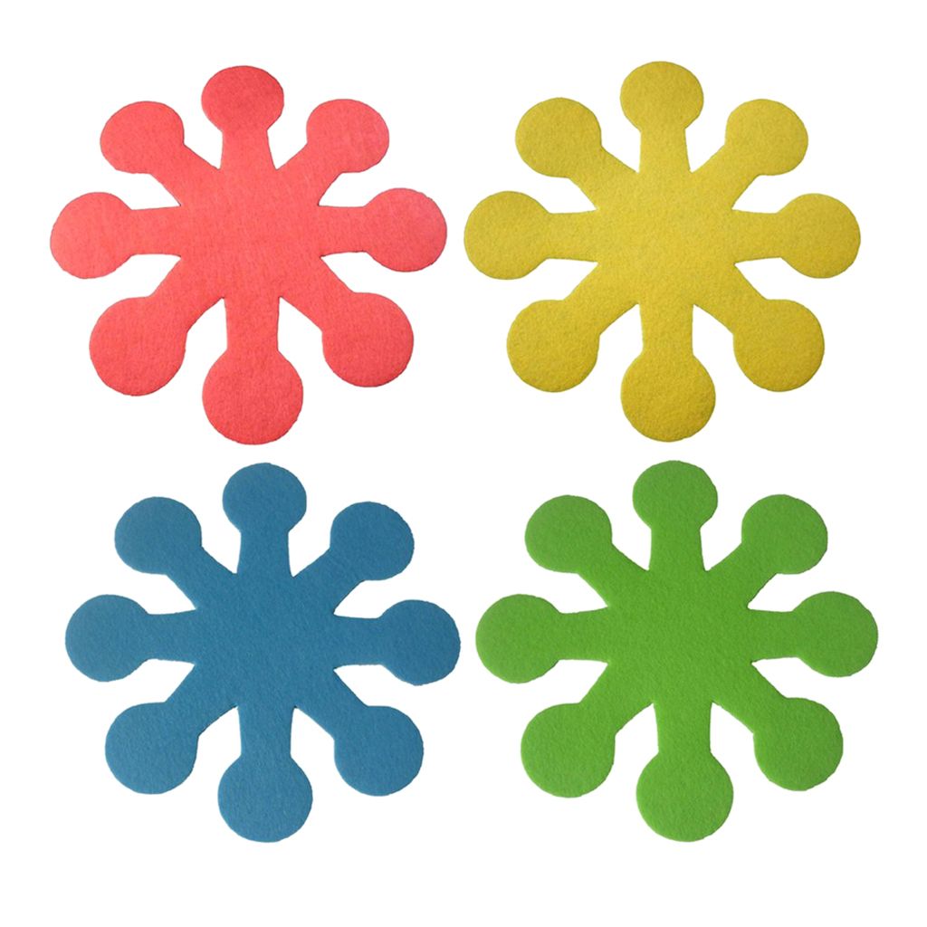 4 PCS Pot Holders  Heat Resistant  Insulation Pad Bowl Mat Coaster