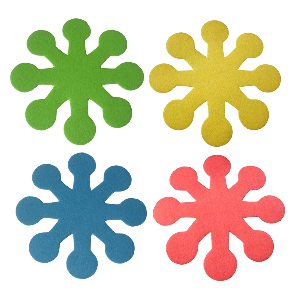 4 PCS Pot Holders  Heat Resistant  Insulation Pad Bowl Mat Coaster