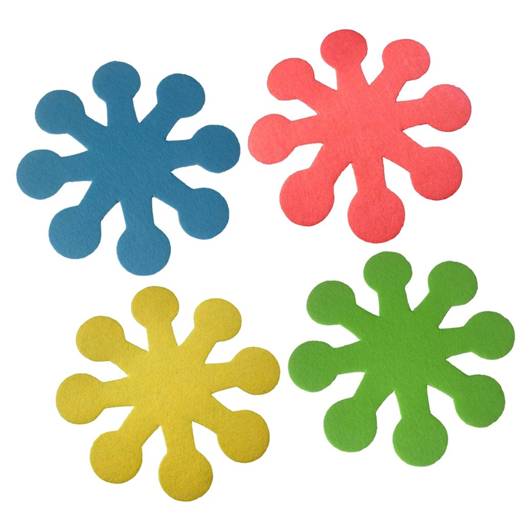 4 PCS Pot Holders  Heat Resistant  Insulation Pad Bowl Mat Coaster