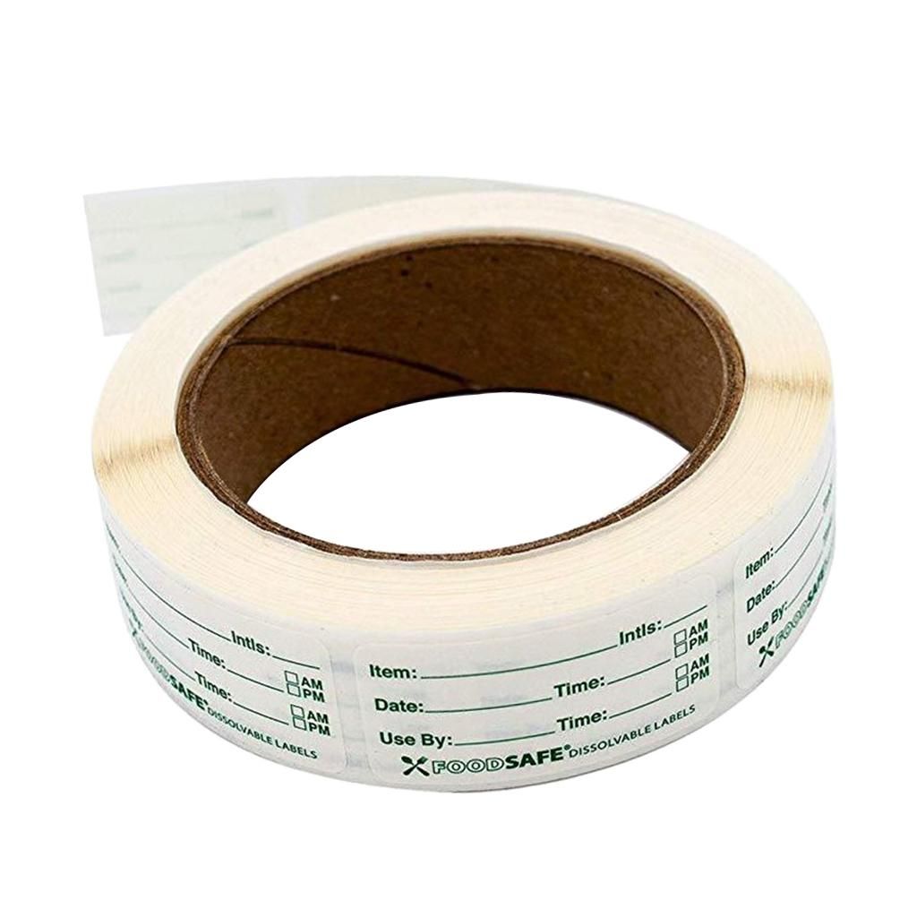 250 X Freezer Labels On Roll, Size 75x25mm, Date Labels For Food Self