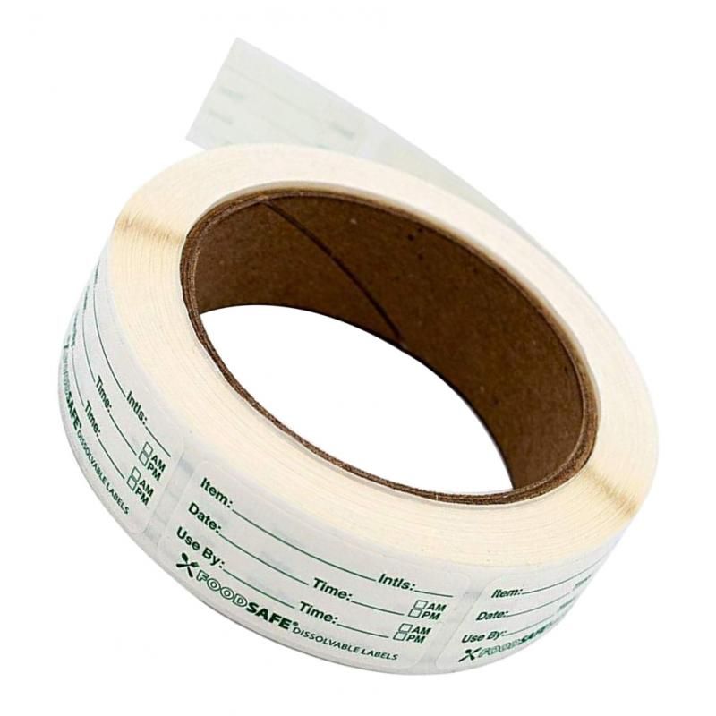 250 X Freezer Labels On Roll, Size 75x25mm, Date Labels For Food Self