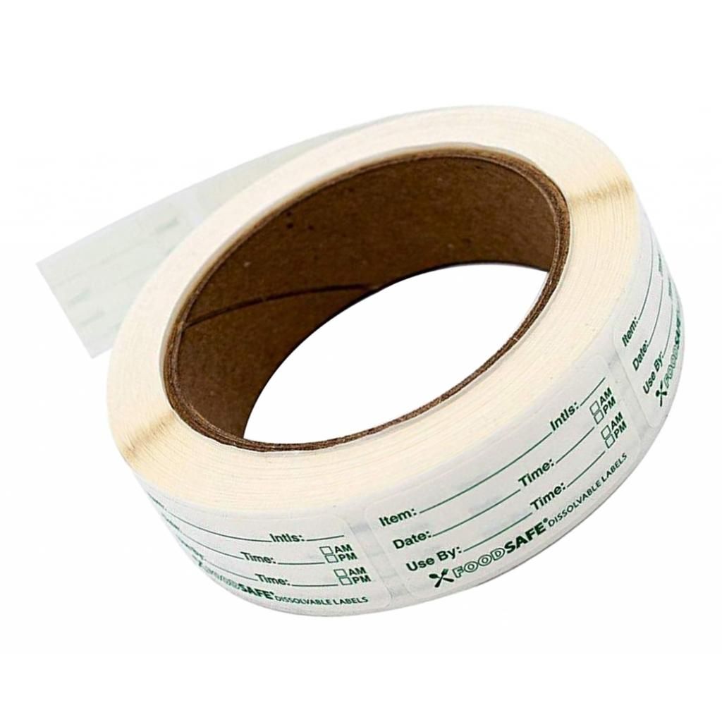 250 X Freezer Labels On Roll, Size 75x25mm, Date Labels For Food Self