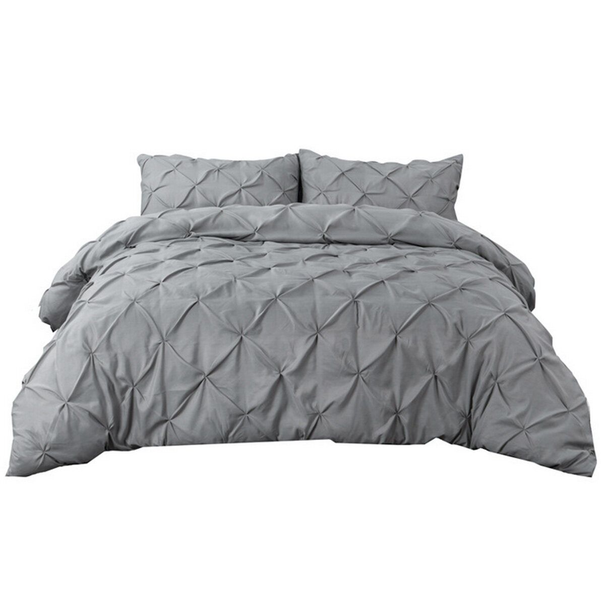 Bedding Set Duvet Cover Set Green/Blue/Grey/White Grey