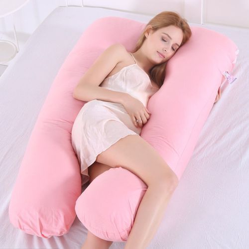 Pregnant Women Pillow Side Sleeper Cotton Washable U-Type Pillow Only