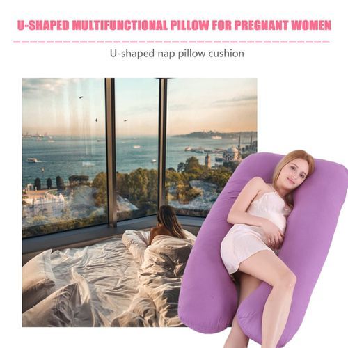Pregnant Women Pillow Side Sleeper Cotton Washable U-Type Pillow Only