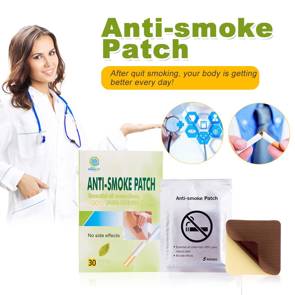 Men CM Anti-smoke 5*5 Care Pieces Natural Patch Ingredient Health Boxes Smoking Patch Pad Stop Give KONGDY 2 For 60 Up / Smoking