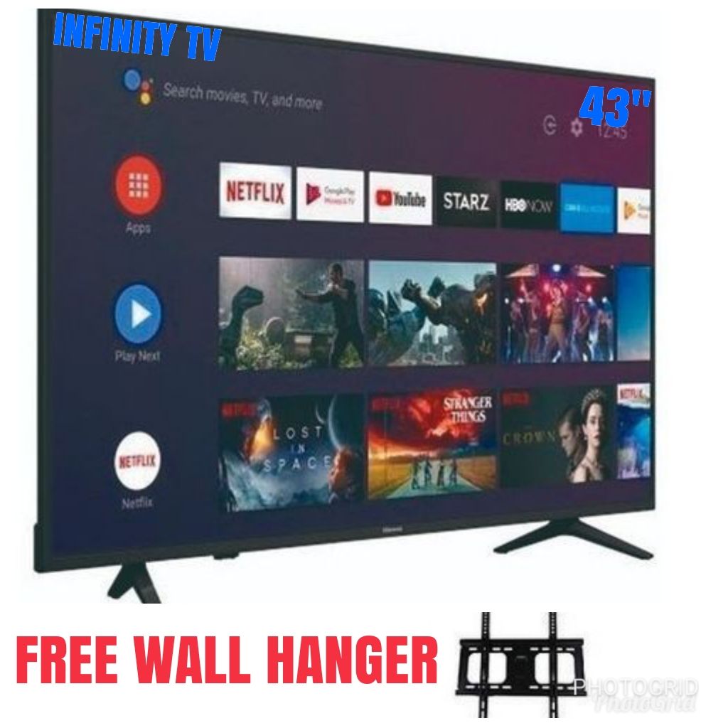 43" INCH SMART FULL HD LED TV+FREE WALL HANGER