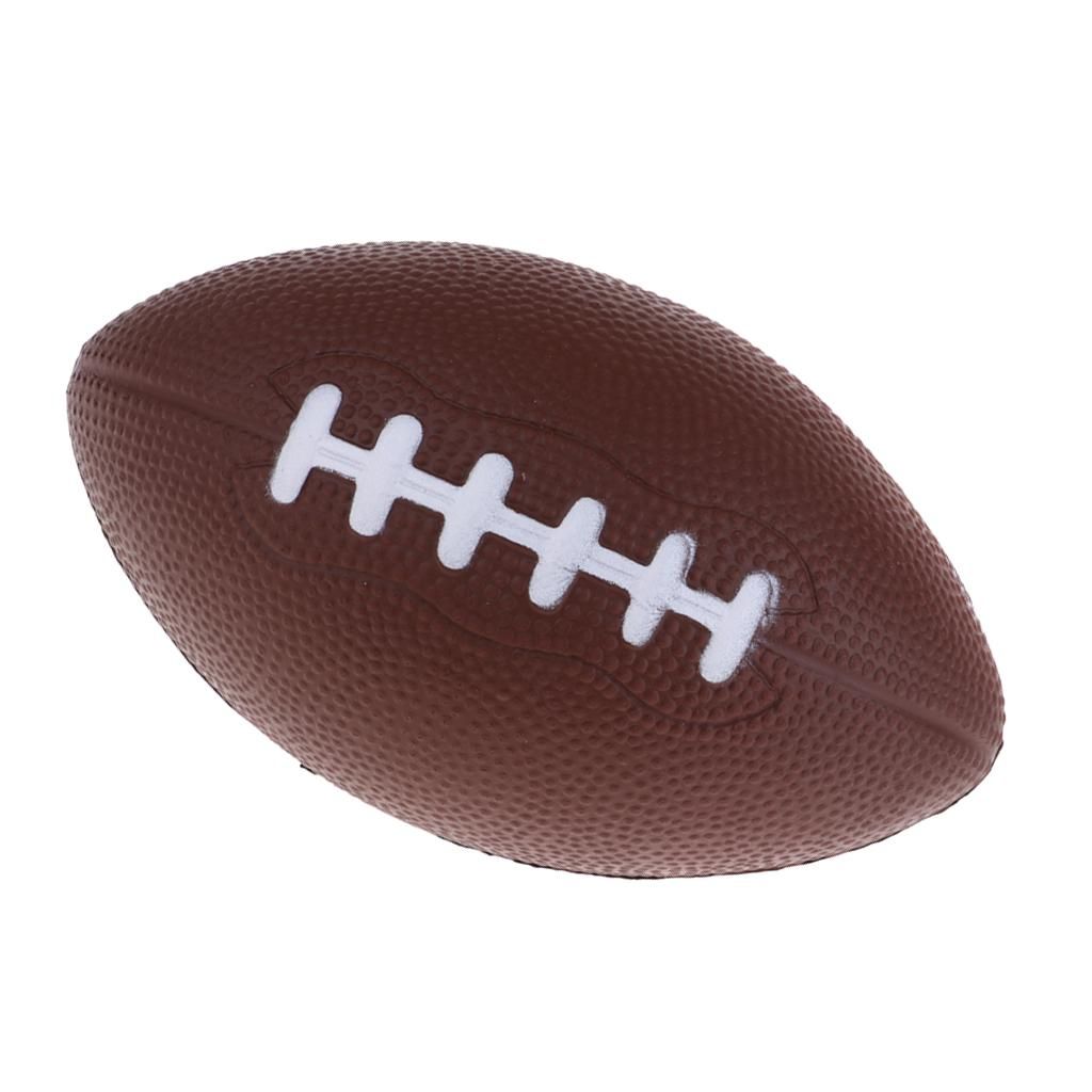 2x PU Foam Air Inflation Free American Football Training Ball For Kids