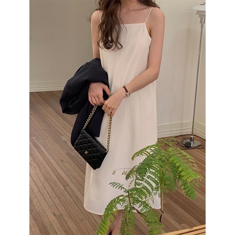 TG Clean Edition Versatile Strap Dress for Women 2023 Spring New Sexy Little Show Slim Drop Long