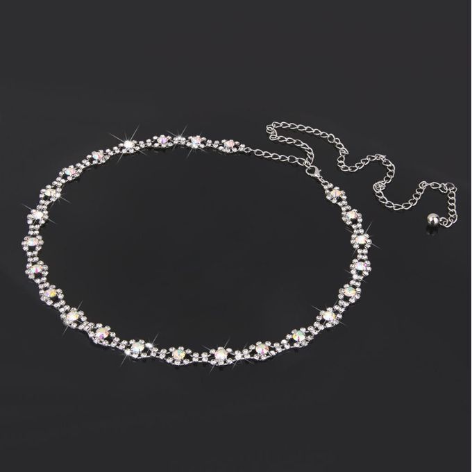 2x Golden Braided Alloy Waist Chain Belt For Woman Lady