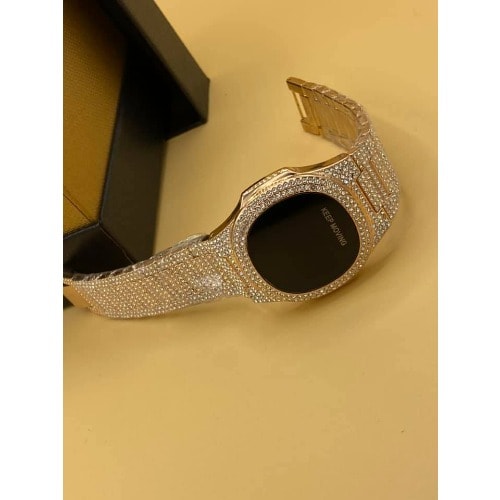 Luxury Iced Men's Rose Gold Wrist Watch