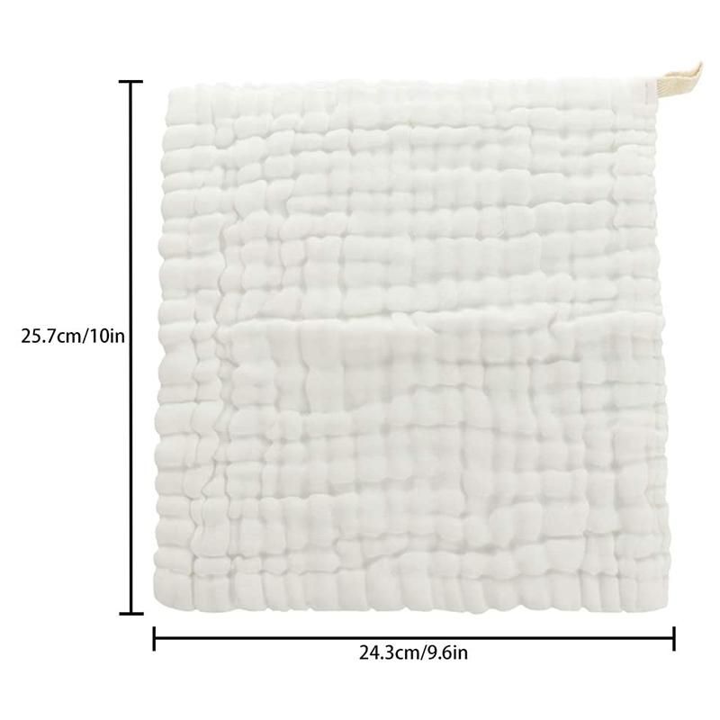 Baby Muslin Bath Towels, 10 Pack Cotton Baby Face