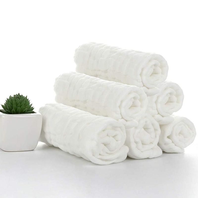 Baby Muslin Bath Towels, 10 Pack Cotton Baby Face
