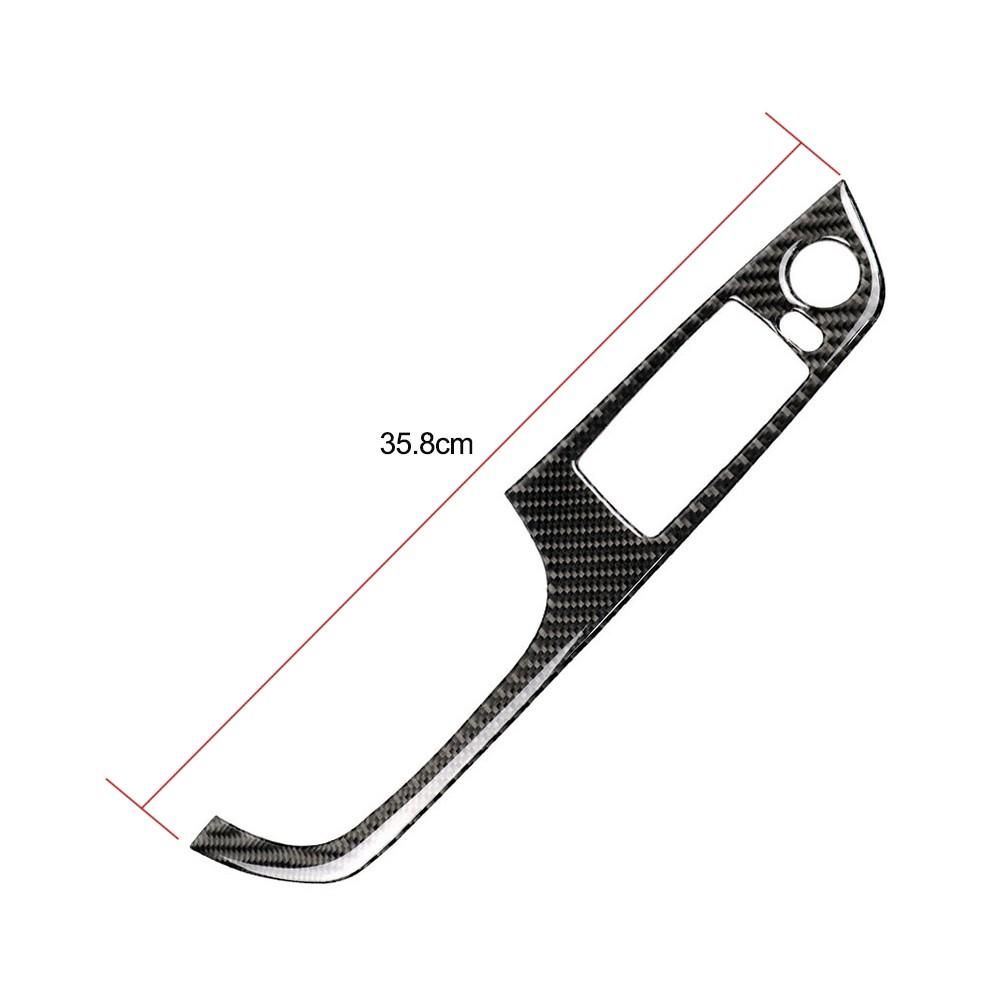 Carbon Fiber Window Lifter Switch Buttons Decorative Frame Cover Trim Interior Molding Sticker for BMW E90 E92 E93 3series 2005-2012
