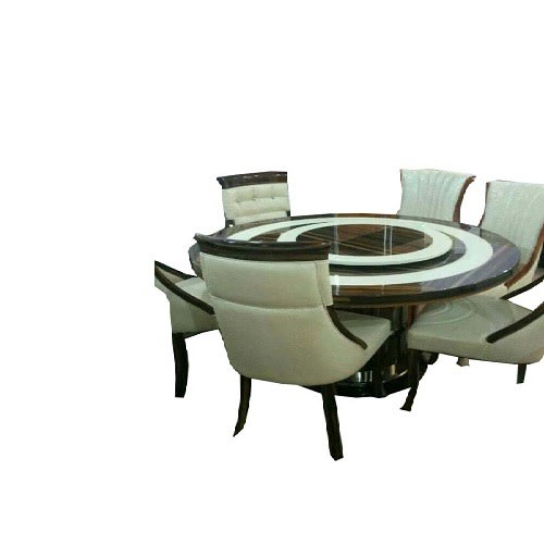 Executive Marble Dinning With 6 Chairs