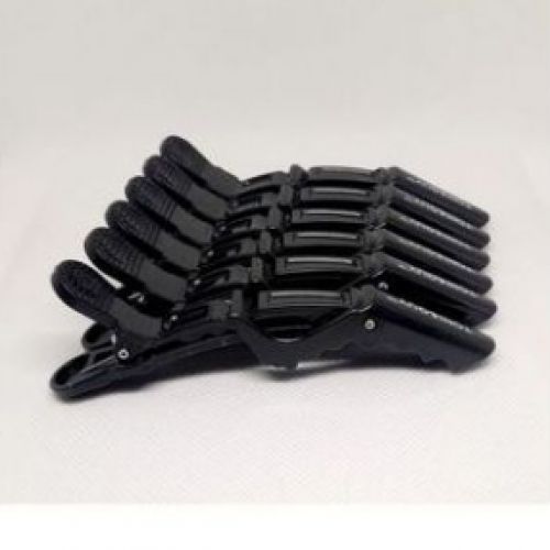 Toni & Guy X6 Hair Styling Crocodile Hair Clips-Black