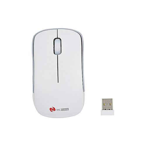 Koaisd Computer Accessories MC-Siate Wireless Optical Mouse 2.4GHz Quality Mice USB 2.0 Receiver For PC WH