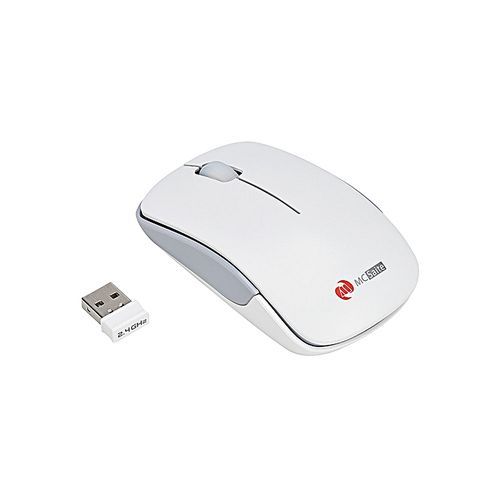Koaisd Computer Accessories MC-Siate Wireless Optical Mouse 2.4GHz Quality Mice USB 2.0 Receiver For PC WH
