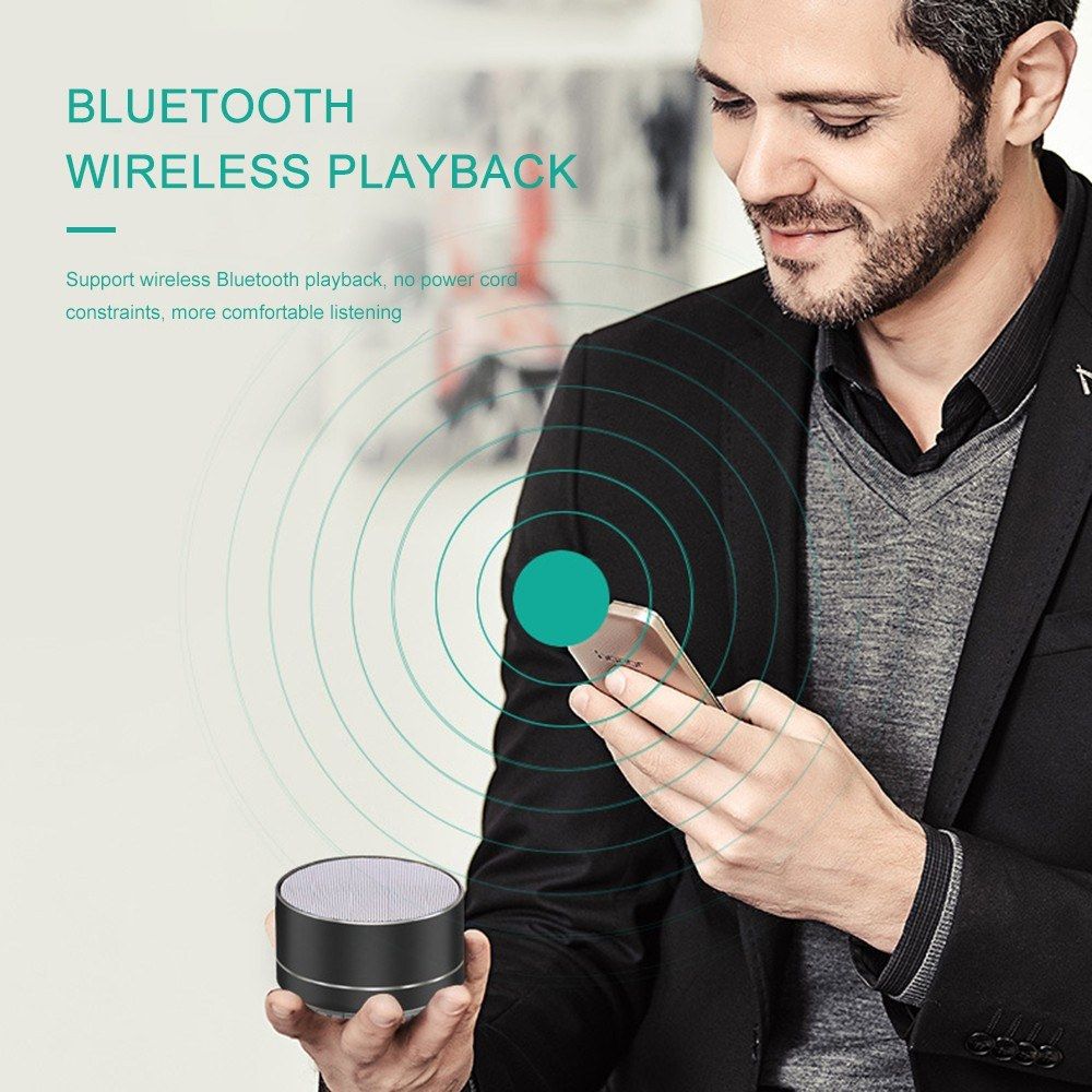 Rechargeable Portable BT Speaker Pluggable Headset AUX Mini