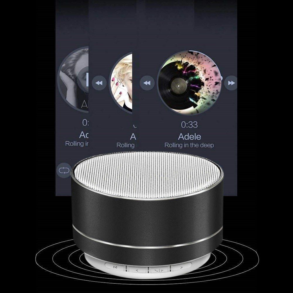 Rechargeable Portable BT Speaker Pluggable Headset AUX Mini