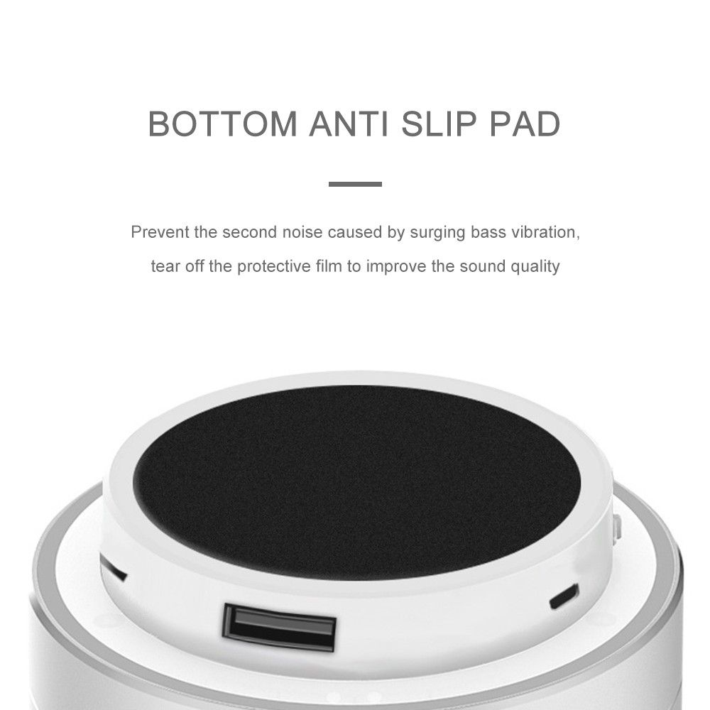 Rechargeable Portable BT Speaker Pluggable Headset AUX Mini