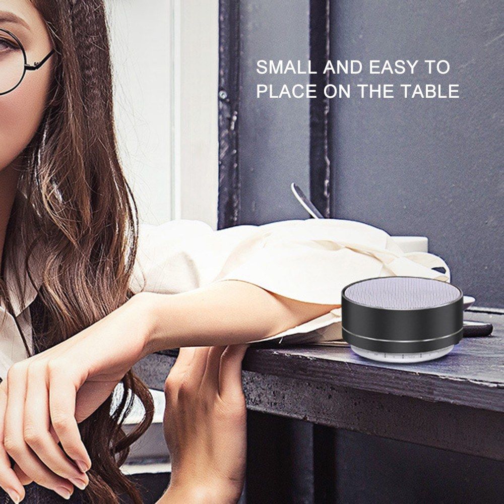 Rechargeable Portable BT Speaker Pluggable Headset AUX Mini