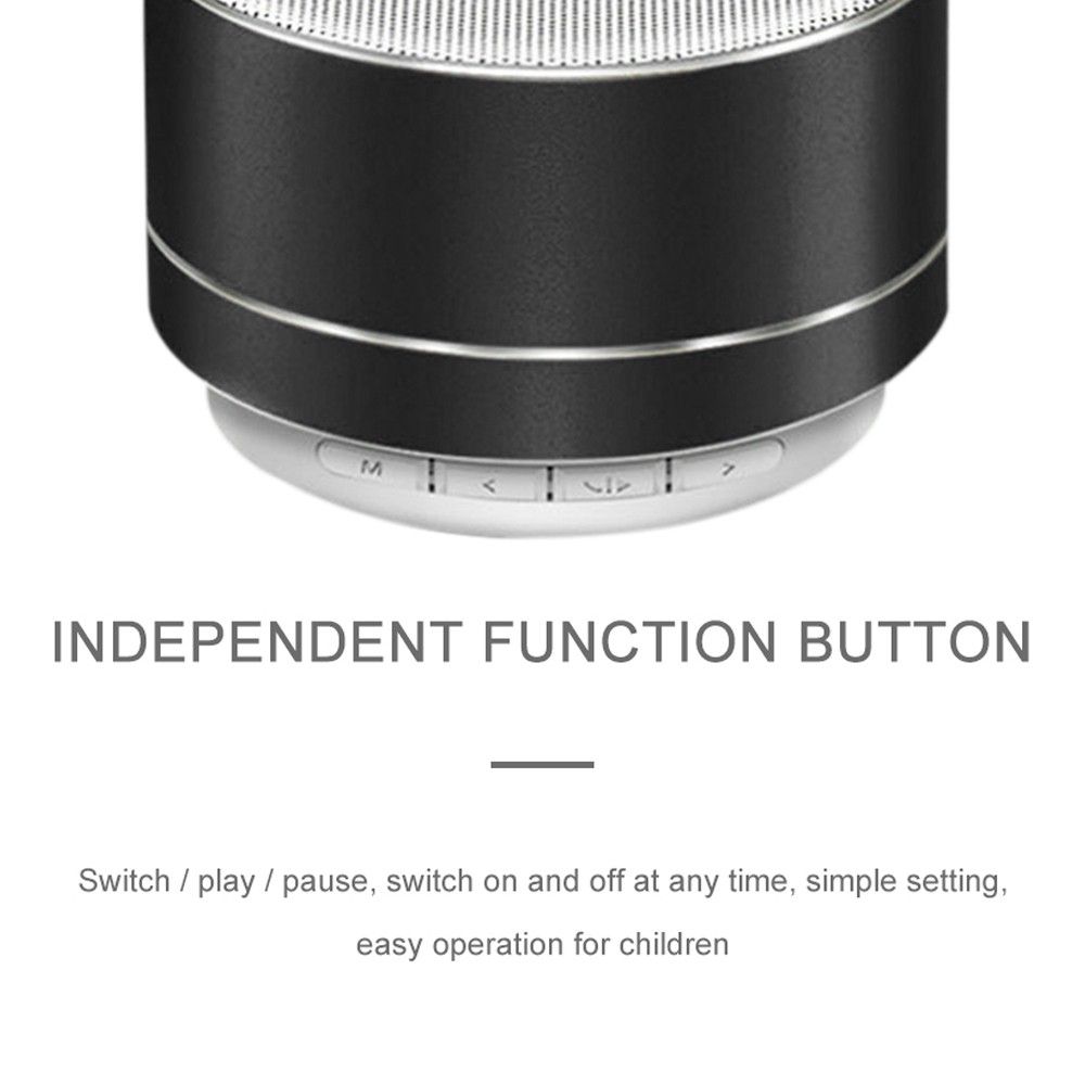 Rechargeable Portable BT Speaker Pluggable Headset AUX Mini