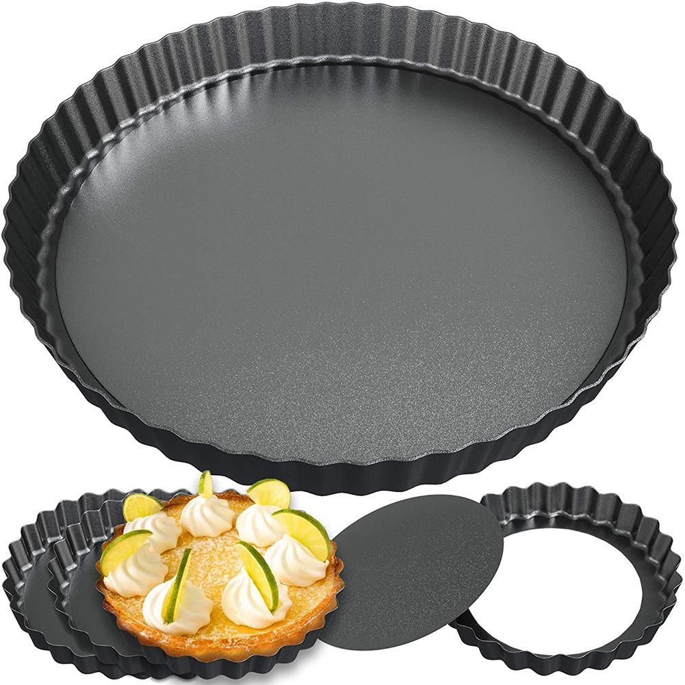 Tart Pan and Quiche Pan - Non Stick Mini Tart Pans with Removable Bottom for Baking Pies, Tarts,Quiches