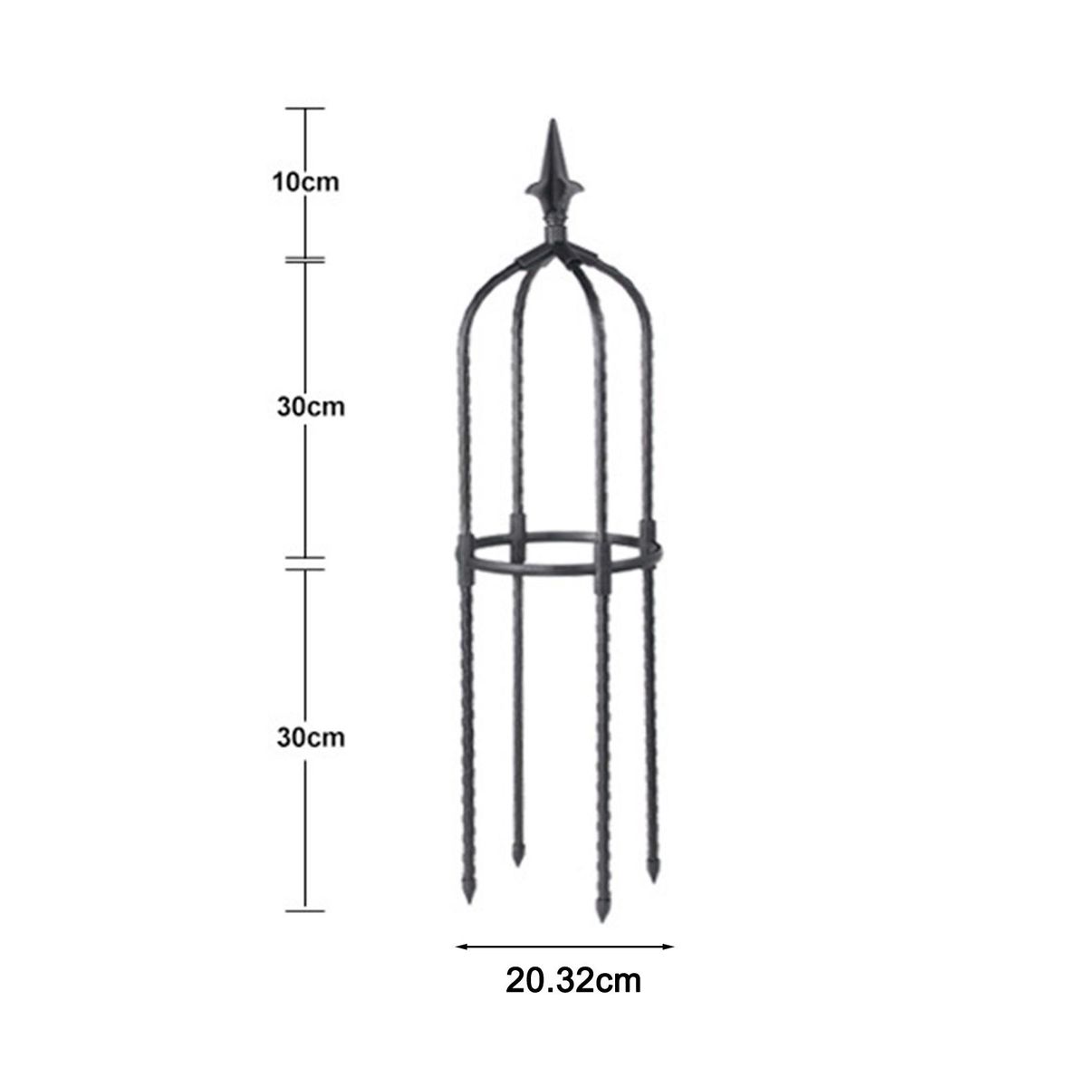 Plant Climbing Frame Lightweight Plant Support Black