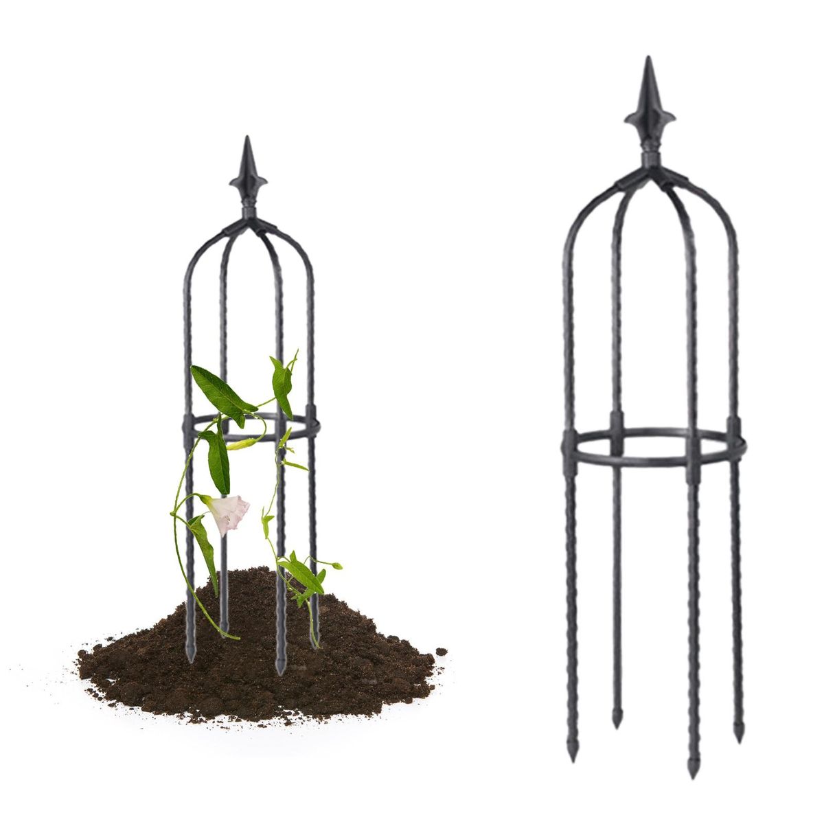 Plant Climbing Frame Lightweight Plant Support Black