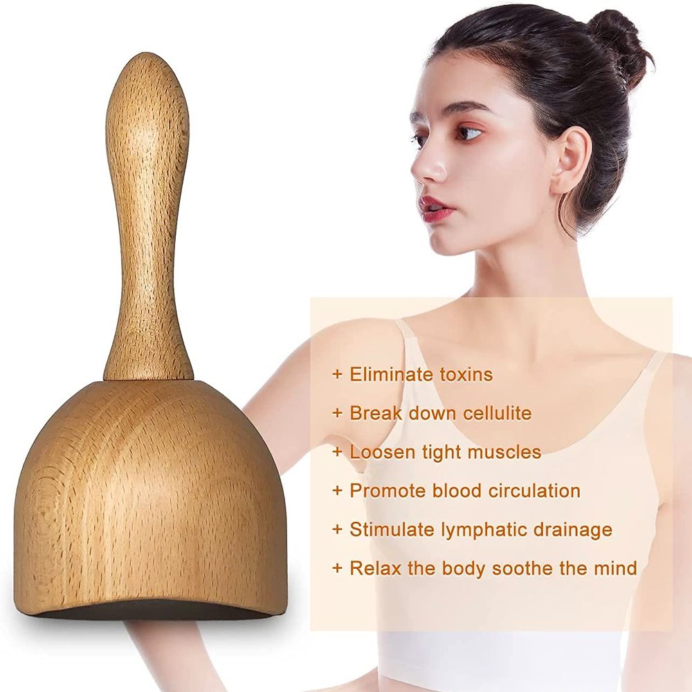Massage Back Fat Shoulder Leg Guasha Burner 4Pc Body Scraper Scraping Therapy Wood Tool Neck For Upgraded Natural Slimming Stick