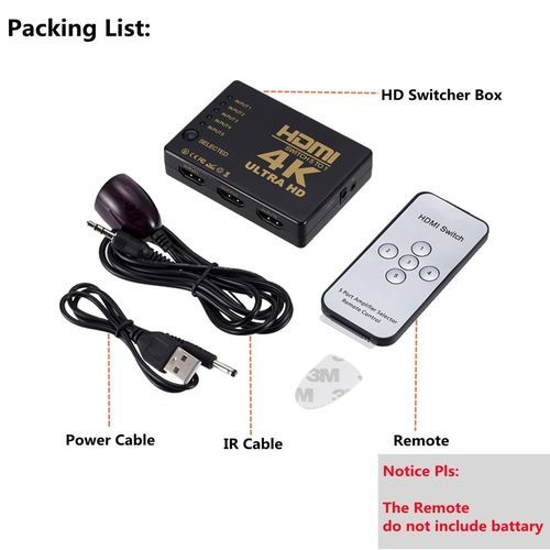 5 X1 HDMI Switcher 4k