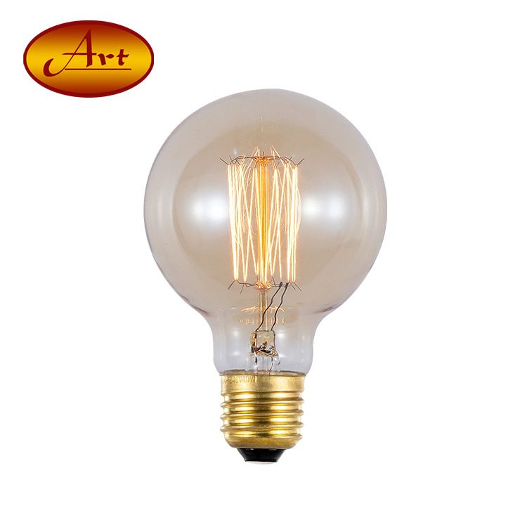 [G80 Straight Wire] Edison Retro Tungsten Light Bulb Net Red