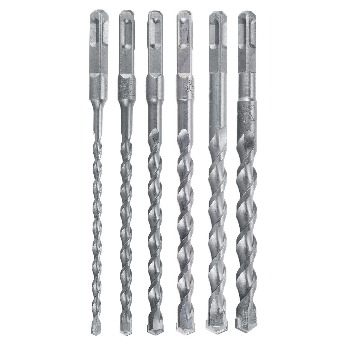 Hardened Chrome Alloy Steel Electric Hammer Drill Bit For Tiles Concrete Brick 6x200