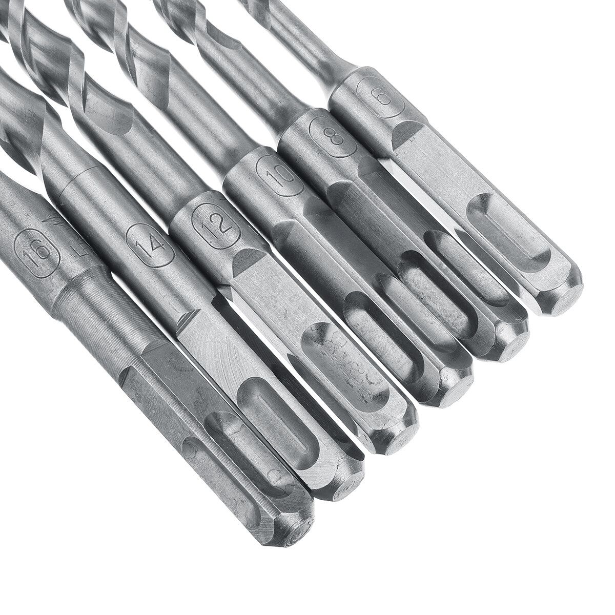 Hardened Chrome Alloy Steel Electric Hammer Drill Bit For Tiles Concrete Brick 6x200