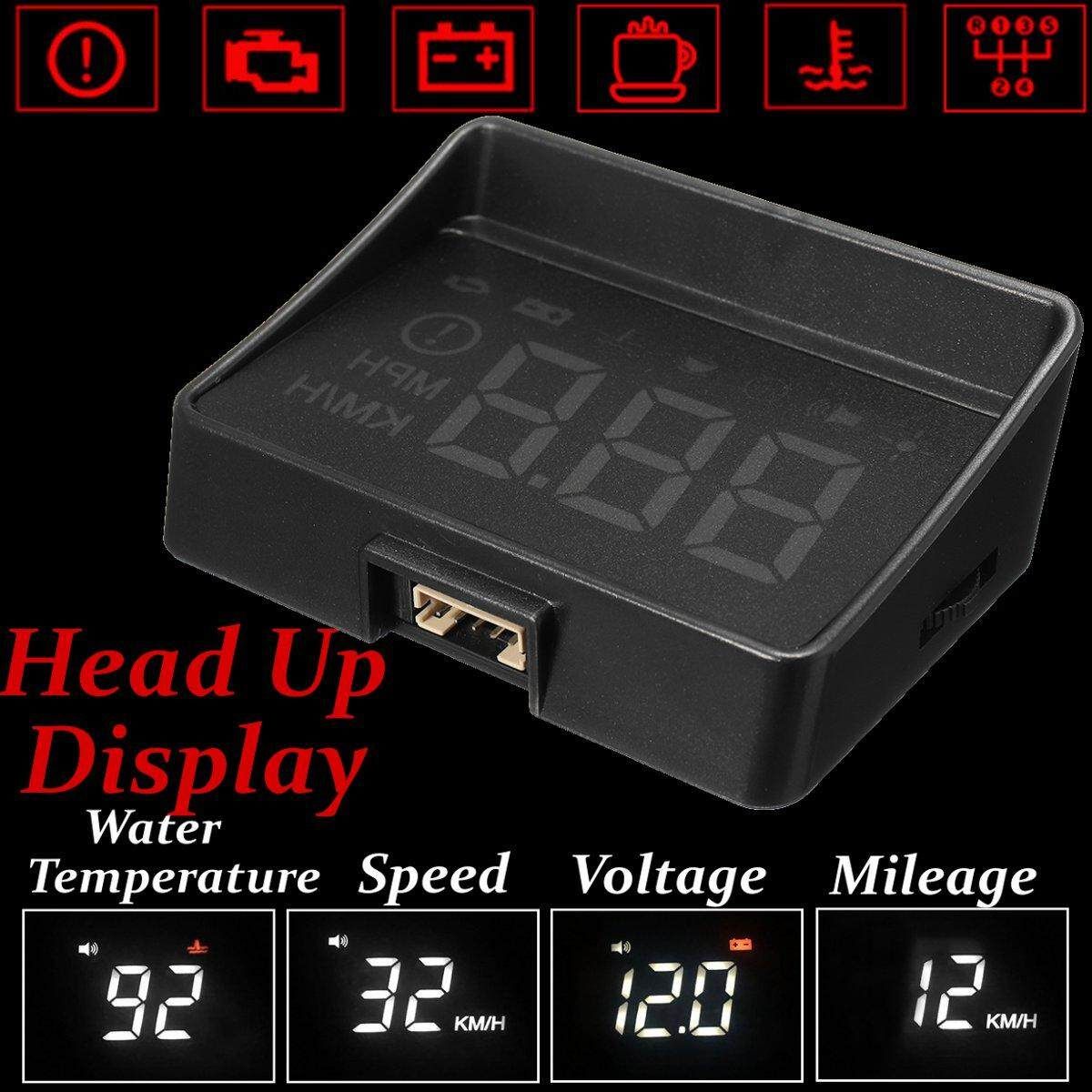 Uinversal Car GPS HUD Head Up Display LCD OBD2 Overspeed Warning System