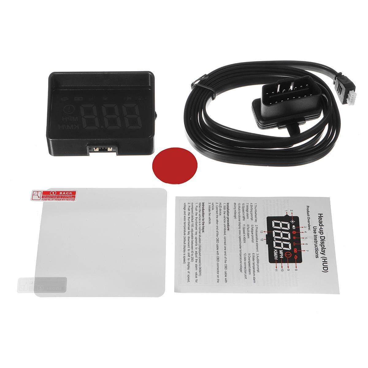 Uinversal Car GPS HUD Head Up Display LCD OBD2 Overspeed Warning System