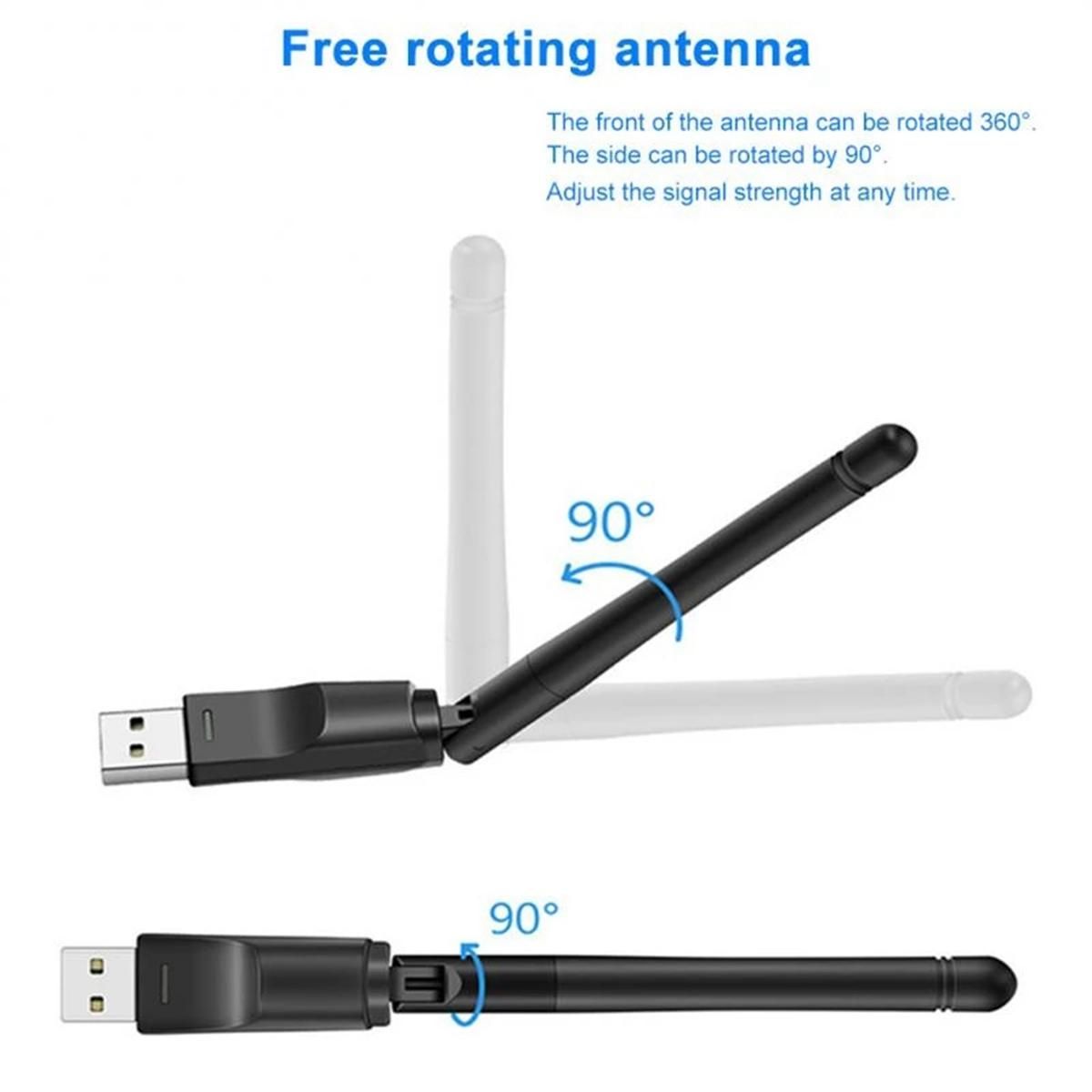 150Mbps 2.4G Ralink-RT8188 Wireless Network Card USB 2DBi WiFi