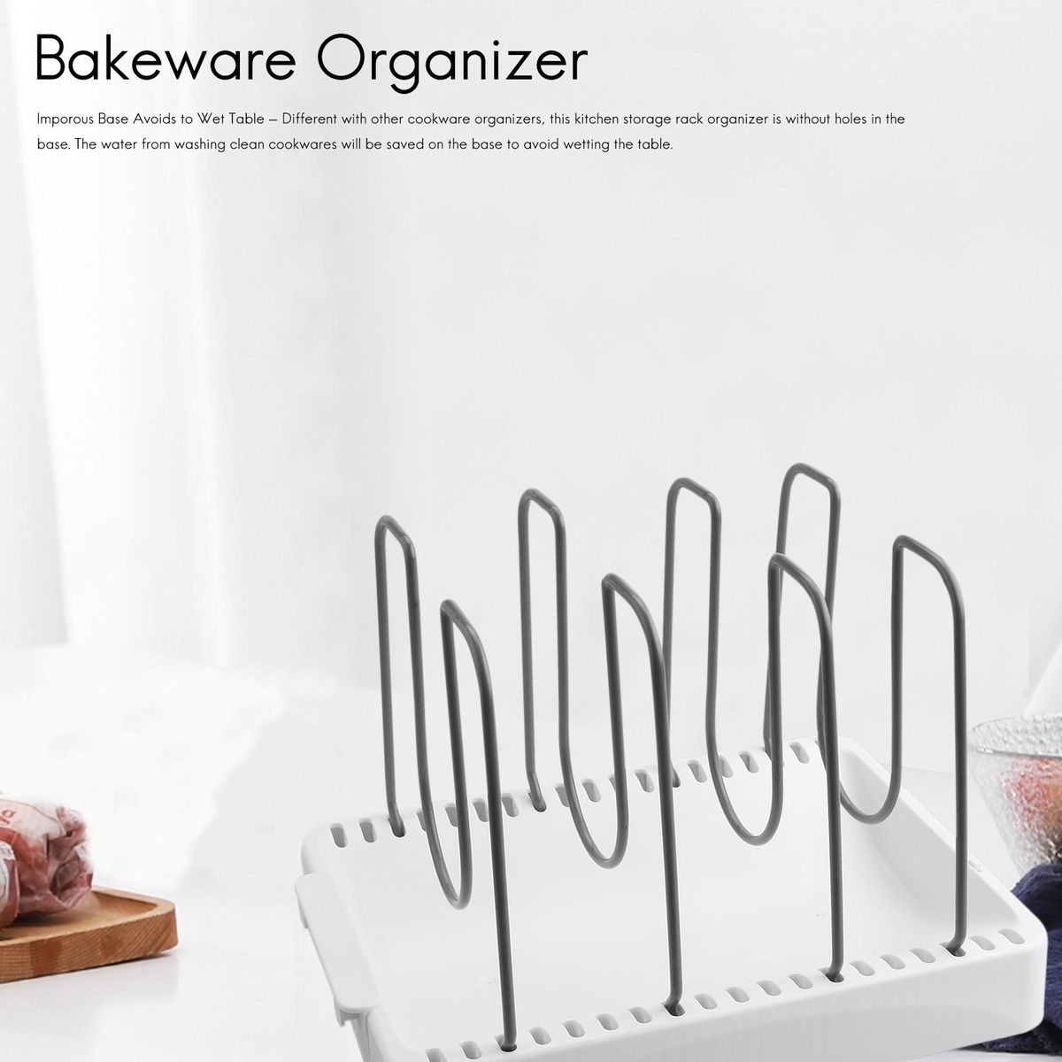 Adjustable Organizer, Organizer for Lid  Cutting Board