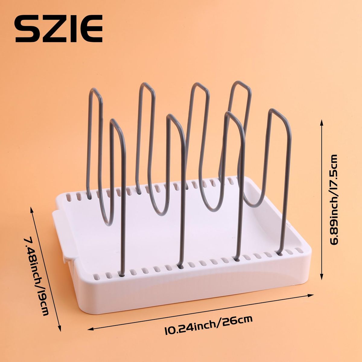 Adjustable Organizer, Organizer for Lid  Cutting Board
