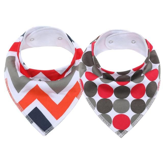 2Pcs/Lot Baby Bandana Bib
