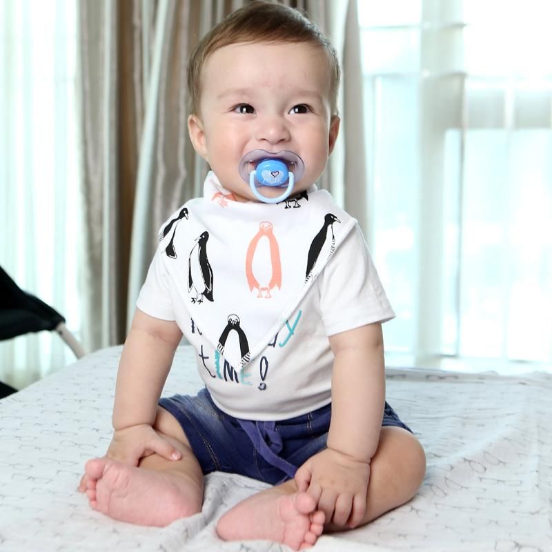 2Pcs/Lot Baby Bandana Bib