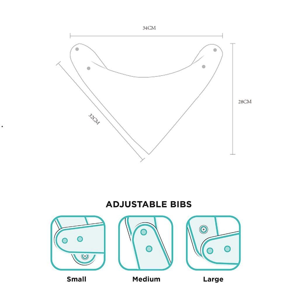 2Pcs/Lot Baby Bandana Bib