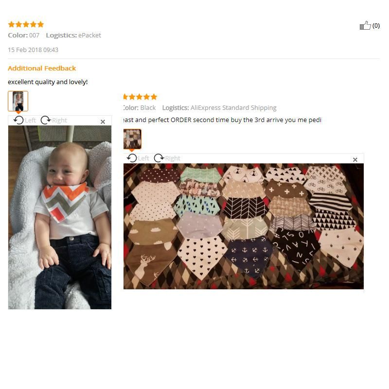 2Pcs/Lot Baby Bandana Bib