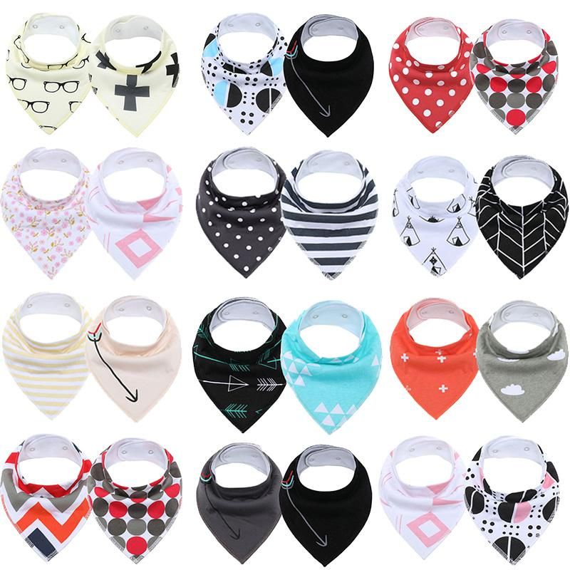 2Pcs/Lot Baby Bandana Bib