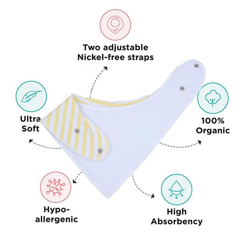 2Pcs/Lot Baby Bandana Bib