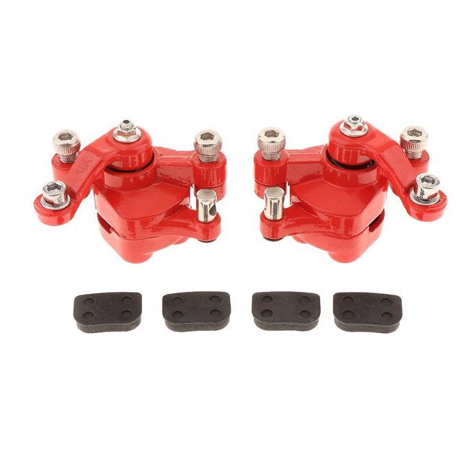 2 Pieces Metal Left+Right Disc Brake Caliper For Pocket Bike,Go Kart